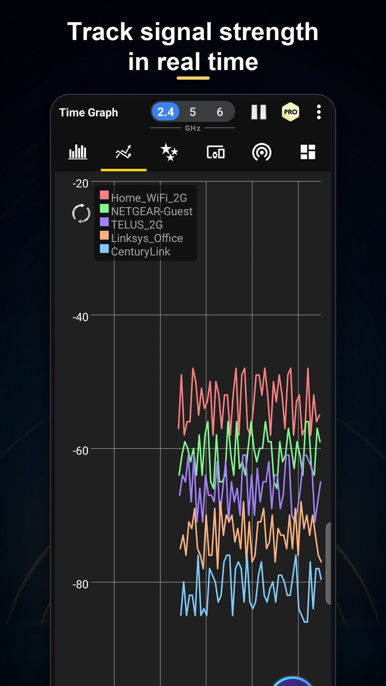 WiFi Analyzer screenshot 5 — real app UI by Abdelrahman M. Sid